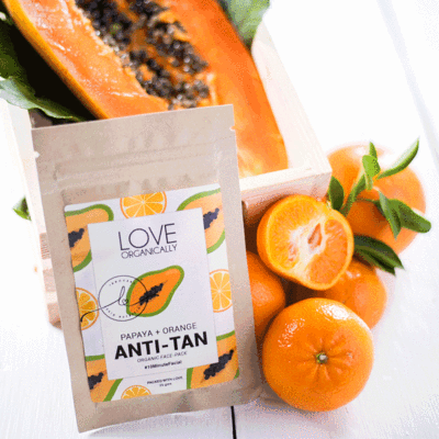 Anti-Tan Face Pack - Papaya + Orange - Single Pack
