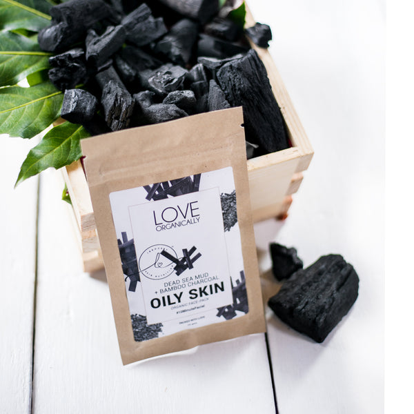 Oily Skin Face Pack - Dead Sea Mud + Bamboo Charcoal - Single Pack