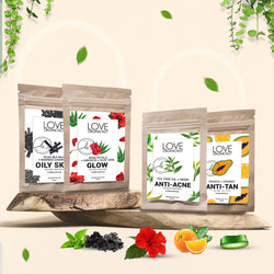 COMBO of 4 - Love Organically Face Pack